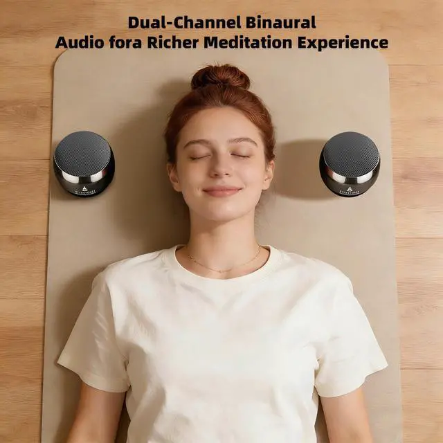 Alt view image 3 of 7 - Meditation System,Electronic Tibetan Singing Bowl,Sound Bath Machine for Meditation,Mindfulness,Sound Bath,Chakra Healing, Stress Relief,Sound Therapy,Yoga Practice,Relaxation