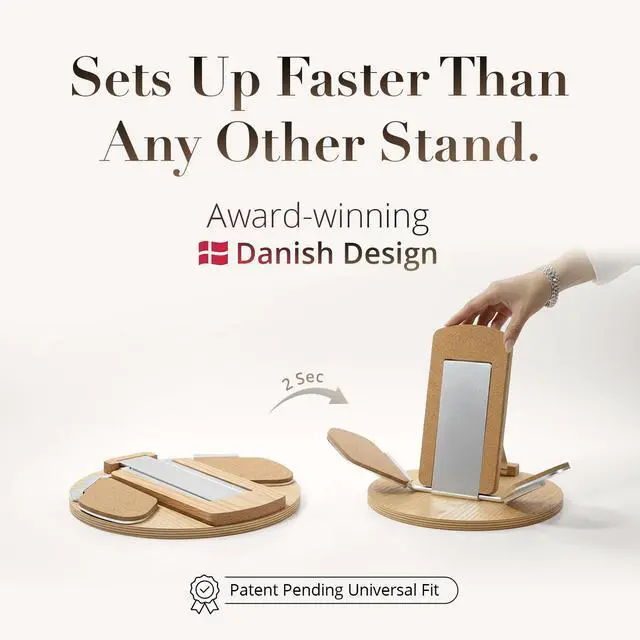 Alt view image 5 of 7 - NordicStand Foldable Wooden Guitar Stand Universal Floor Stand for Acoustic, Electric, Bass & Ukulele | Portable, Foldable & Eco-Friendly (Walnut)