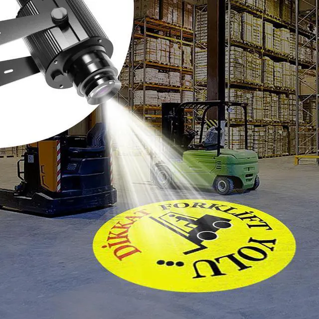 Main image of 50W GOBO Projector IP67 Waterproof Custom Logo Light for Signs | Free custom GOBO lens, remote control, IP67 aluminum housing, for storefronts weddings bars stage events, indoor/outdoor use