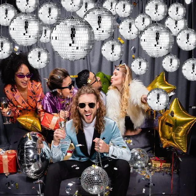 Alt view image 5 of 7 - 25 Pcs Disco Balls Decor Silver Mirror Disco Balls Hanging Decor Assorted Reflective Wedding Dance Music Festivals for Christmas Stage Club Ballroom Hall Prop (3.2'' 4'' 6'' 8'')