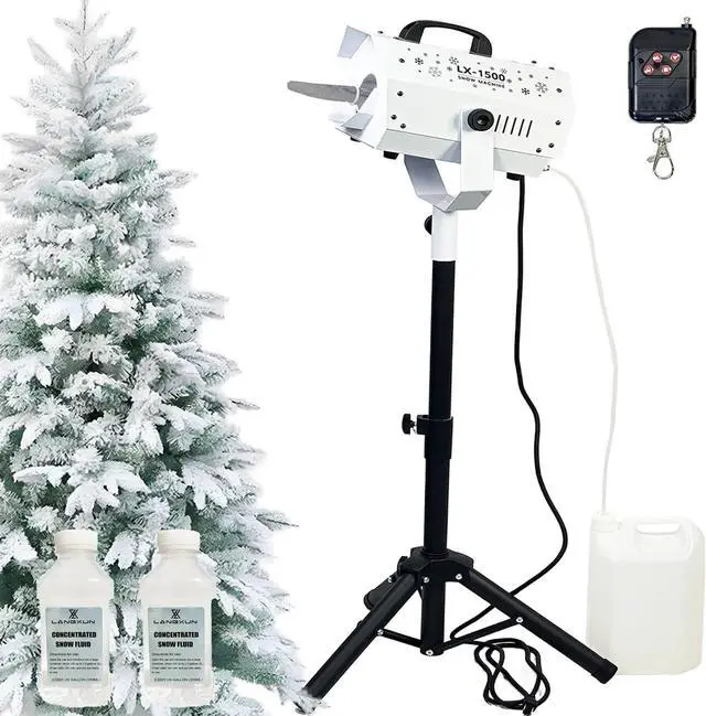 Main image of 1500W Snow Machine with Manual & Wireless Remote Control | Large Output Snowmaking Machine for Indoor & Outdoors | Adjustable Snowflake Size | Perfect for Christmas, Weddings, and Parties
