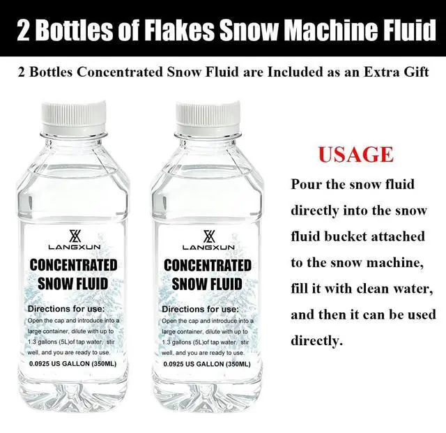Alt view image 7 of 7 - 1500W Snow Machine with Manual & Wireless Remote Control | Large Output Snowmaking Machine for Indoor & Outdoors | Adjustable Snowflake Size | Perfect for Christmas, Weddings, and Parties