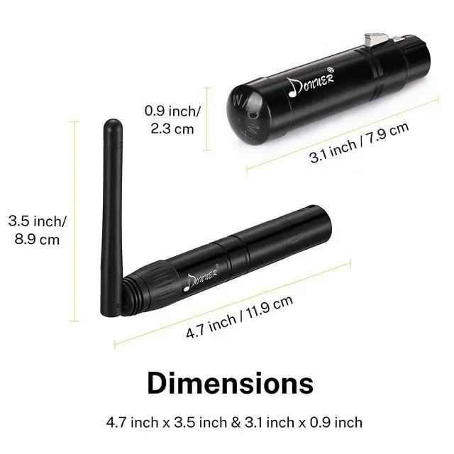 Alt view image 5 of 7 - DMX512 Wireless Controller Dfi DJ 2.4G DMX Wireless 7 Receivers Short Version with Light Dome & 1 Transmitter Stage Lighting Control for LED Stage Disco Party Bar Lighting 8PCS Black