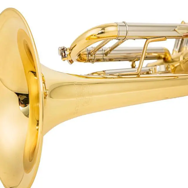 Alt view image 5 of 7 - Bb trumpets red gold brass leadpipe mouthpipe advanced student professional trumpet Musical Instruments For Beginner Adults (710 gold brass)