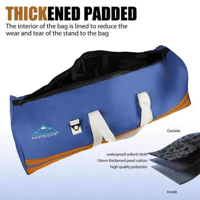 Alt view image 2 of 7 - Drum Hardware Bag Drum Set Hardware Carry Bag with Removable Shoulder Strap Drum Stand Accessory Bag (Blue)