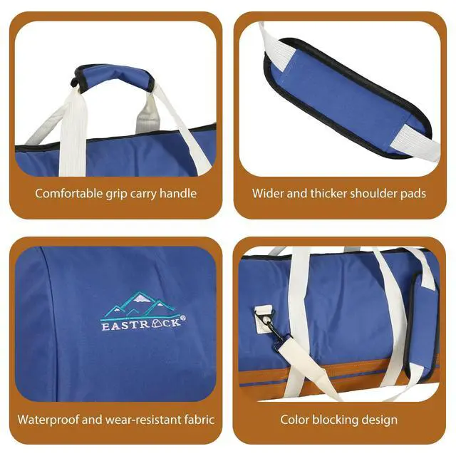 Alt view image 5 of 7 - Drum Hardware Bag Drum Set Hardware Carry Bag with Removable Shoulder Strap Drum Stand Accessory Bag (Blue)