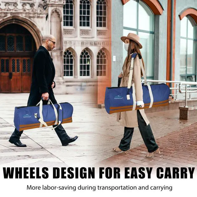 Alt view image 6 of 7 - Drum Hardware Bag Drum Set Hardware Carry Bag with Removable Shoulder Strap Drum Stand Accessory Bag (Blue)