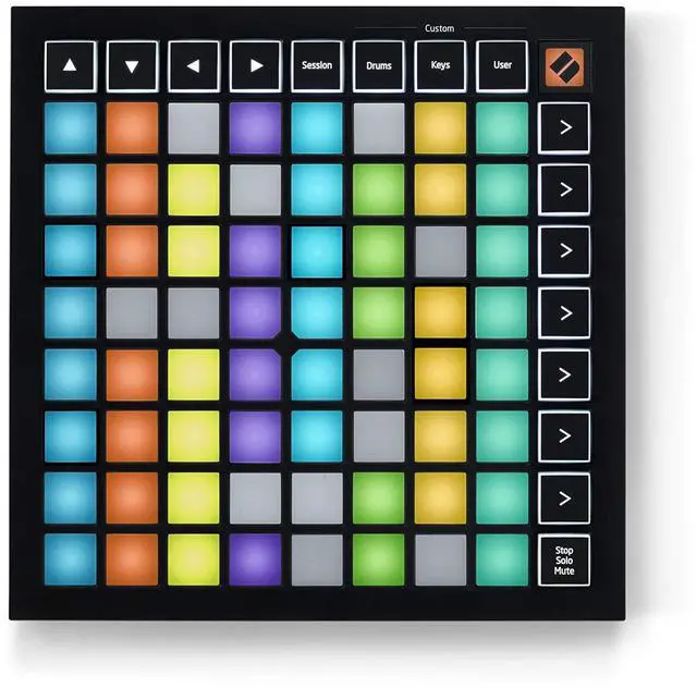 Main image of Launchpad Mini MK3 MIDI USB Grid Controller | USB, 64 RGB Pads, 3 Custom Modes, Ableton Live Clip Launching, Logic Pro Live Loops, Portable, Includes Ableton Live Lite