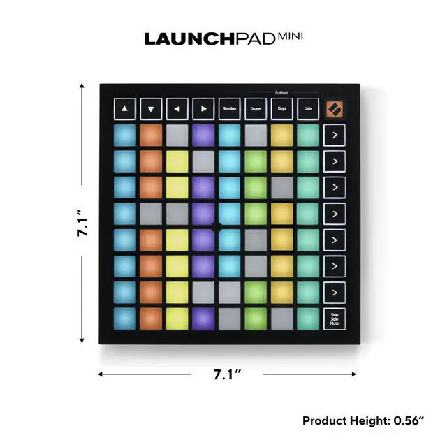 Alt view image 2 of 7 - Launchpad Mini MK3 MIDI USB Grid Controller | USB, 64 RGB Pads, 3 Custom Modes, Ableton Live Clip Launching, Logic Pro Live Loops, Portable, Includes Ableton Live Lite
