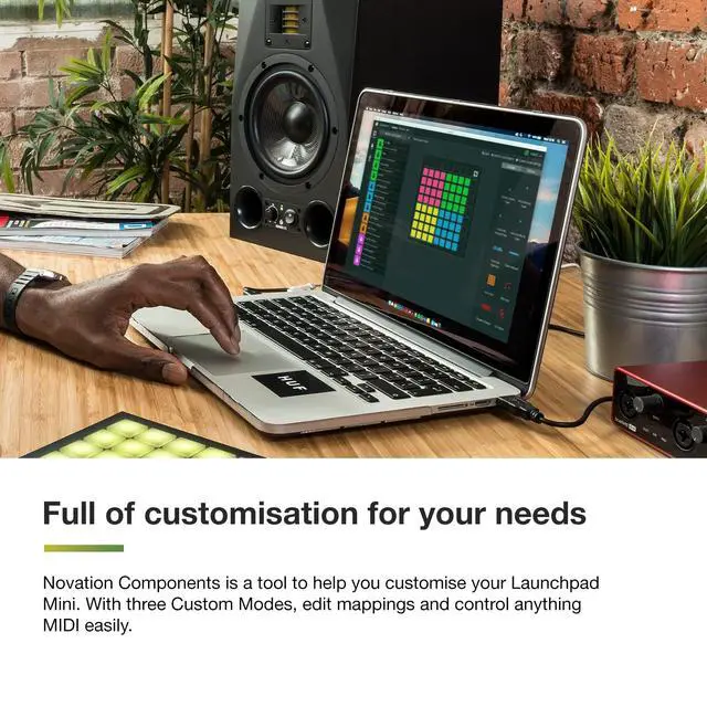 Alt view image 5 of 7 - Launchpad Mini MK3 MIDI USB Grid Controller | USB, 64 RGB Pads, 3 Custom Modes, Ableton Live Clip Launching, Logic Pro Live Loops, Portable, Includes Ableton Live Lite