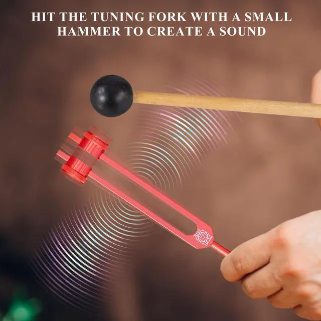 Alt view image 5 of 7 - Chakra Tuning Forks Set, 7 Chakra and 1 Soul Purpose Weighted Tuning Forks Set for Healing, Sound Therapy, Chakra Tuning Fork Set with Tuning Fork Activator and Exquisite Gift Box