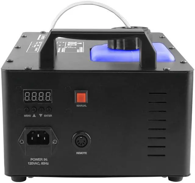 Alt view image 7 of 7 - Geyser T6 Vertical Fog Machine | Pyrotechnic Style Fog Effect Without Toxic Chemicals or CO2 | Wireless and Timer Remote Control | Compact Design for Mobile Applications