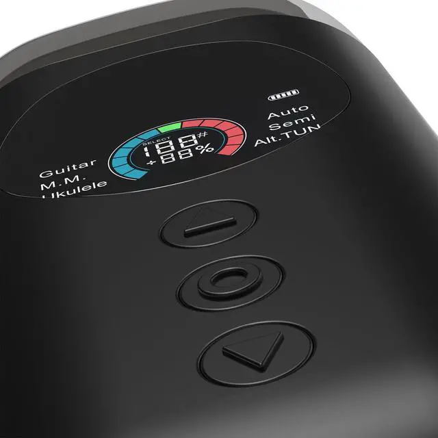 Alt view image 3 of 6 - ST1 3-in-1 Smart Automatic Tuner for Guitar and Ukulele | Automatic Tuner, Metronome, Electric String Winder, Full-Color LCD, 1-Cent Accuracy, Alternate Tunings, USB-C Rechargeable