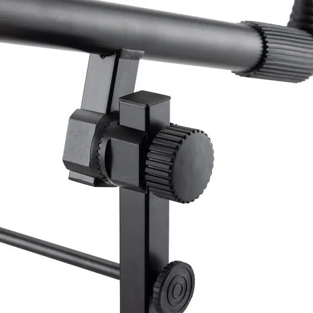 Alt view image 6 of 7 - KSA7500 Universal Second Tier for X-Style Keyboard Stand (for Stacking Keyboards, Electric Pianos, Synths, and Organs, 60 lb Capacity, Adjustable, Nonslip Arms and Feet, Metal, Black)
