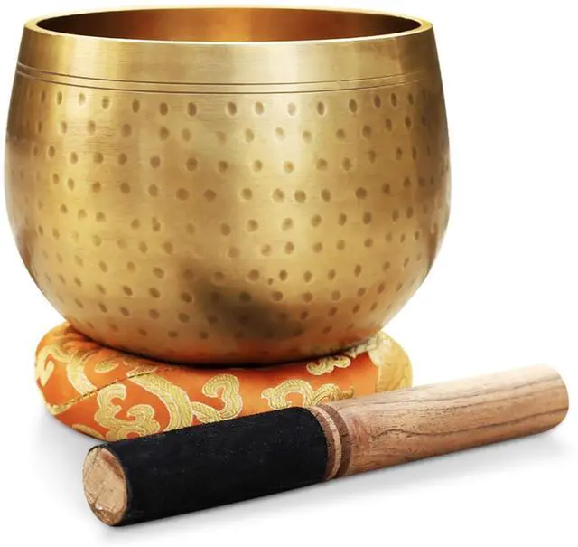 Main image of Tibetan Ring Gong Meditation Singing Bowl Mallet Cushion Set (Jumbo)