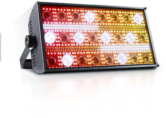Main image of LED Stage Light 300W Strobe Lights, Wash & Beam DJ Bar Lighting, 664 Pcs RGBW LED with DMX512 Sound Activated 5/10/112 CH Uplights for Christmas Event Party Wedding Church Disco Club