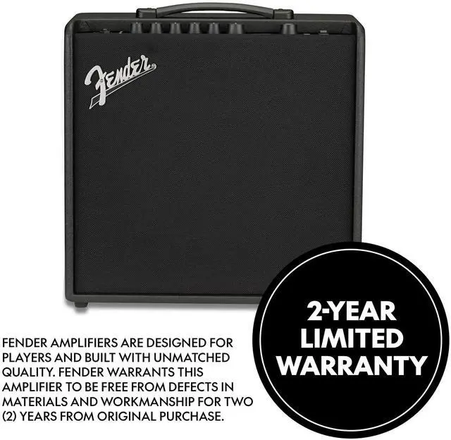 Alt view image 7 of 7 - Mustang LT50 Guitar Amp, 50 Watts, with 30 Preset Effects with USB Audio Interface for Recording, Black | 1x12\ Speaker, USB Audio and Firmware, 60 Presets, 20 Amp Models