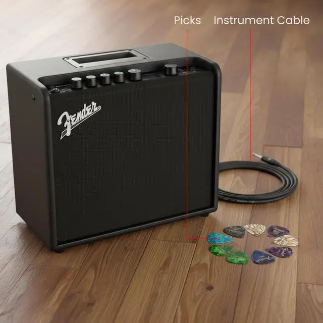 Alt view image 2 of 7 - Mustang LT25 Guitar Combo Amplifier Bundle with Cable and Austin Bazaar Exclusive 12-Pack Picks