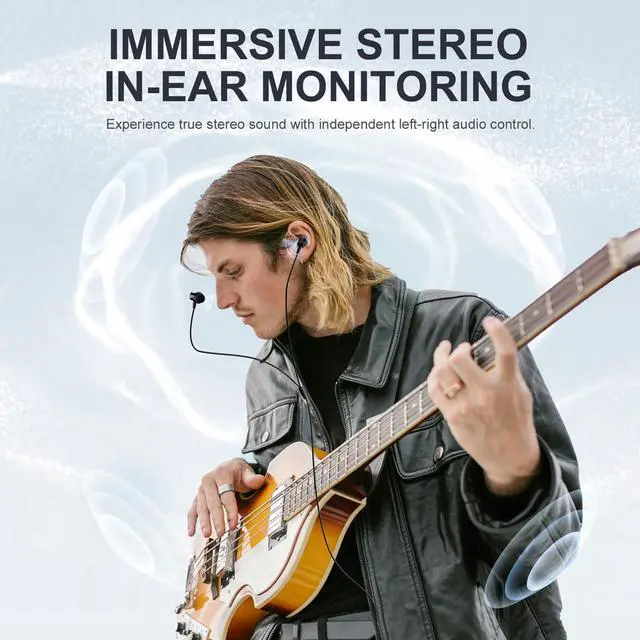 Alt view image 2 of 7 - Wireless IEM System Auto Scan Stereo SD-2-1R | 50 Frequencies, 164 ft Range, 1 Bodypack Receiver, Earphones, Musicians, Bands, Studio