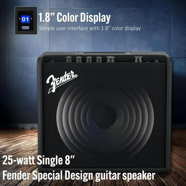 Alt view image 6 of 7 - Mustang LT25 Guitar Combo Amplifier Bundle with Cable and Austin Bazaar Exclusive 12-Pack Picks