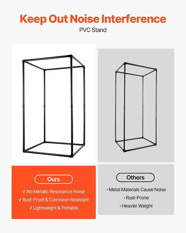 Alt view image 4 of 7 - Portable Vocal Booth, 6.56 ft Height, Portable Recording Studio with Travel Bag, Mobile Tablet Stand, Thickened Soundproofing, Sound Isolation Booth for Echo-Free Vocals, Podcasts, Voiceovers