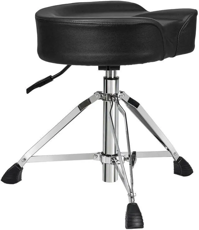 Main image of Hydraulic Drum Throne, Heavy Duty Drum Stool, Height Adjustable Drum Seat, Motorcycle Style Drummers Chair, Music Stool for Drummer Adults