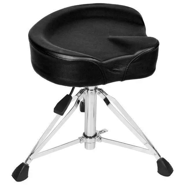 Alt view image 7 of 7 - Hydraulic Drum Throne, Heavy Duty Drum Stool, Height Adjustable Drum Seat, Motorcycle Style Drummers Chair, Music Stool for Drummer Adults