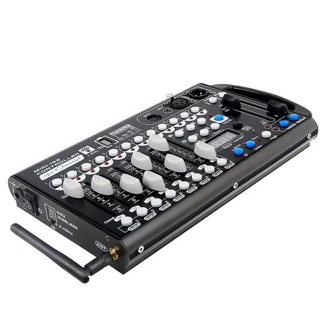 Alt view image 5 of 7 - Battery DMX Controller Wireless with MIDI, DMX Board 512 Light Controller for Dj Lights, Dmx512 Lighting Console 192ch with Built-in Battery for Control Stage Light