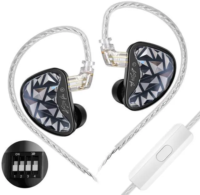 Main image of AS24 Pro 24BA in-Ear Monitor Headphone IEM with Tuning | Great Sound Separation. Wide Frequency Range. Powerful Bass and Detailed Treble for Serious Listening, Home Studio, Gaming
