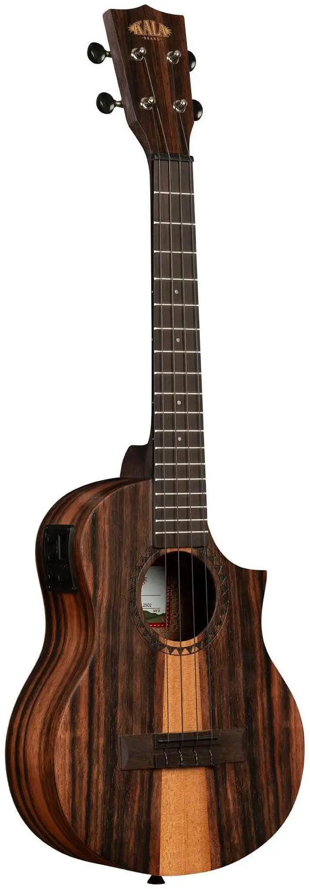 Main image of Amara Tri-Top Tenor Ukulele with Cutaway & EQ Gift, Striking Wood Design, Electric-Acoustic, Rich Tone, 4-String Ukulele