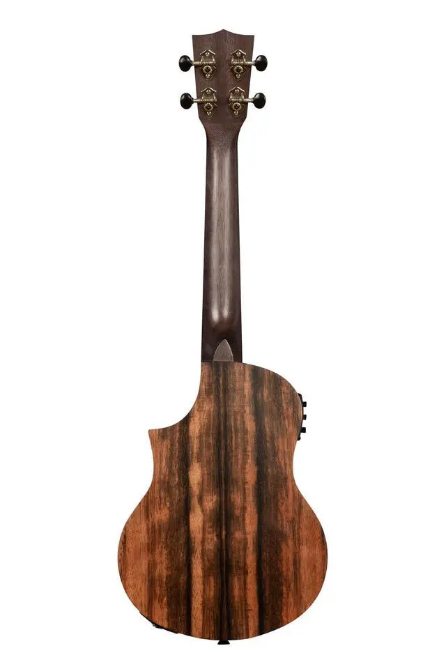 Alt view image 4 of 4 - Amara Tri-Top Tenor Ukulele with Cutaway & EQ Gift, Striking Wood Design, Electric-Acoustic, Rich Tone, 4-String Ukulele