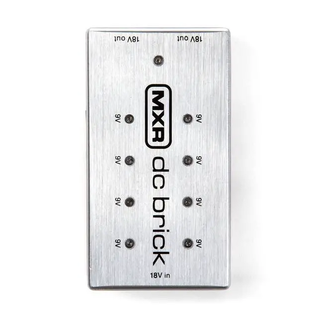 Alt view image 2 of 7 - MXR M237 DC Brick Effects Pedal Power Supply 9Vx8 and 18Vx2 Outputs Instrument Cable, ECB009 Adapter, Tuner, Picks, Patch Cables Bundle
