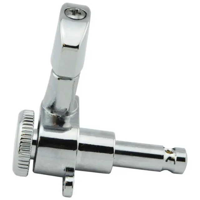 Alt view image 3 of 6 - Guitar Tuner Upgrade Kit (6 Inline Headstocks) Grip-Lock Closed Bass Side Chrome Non Staggered - 6K1EL0C Bundle with a Polishing Cloth