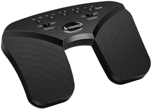 Main image of Wireless Page Turner Pedal, Rechargeable Music Page Turner foot pedal for Tablets Phone, Black