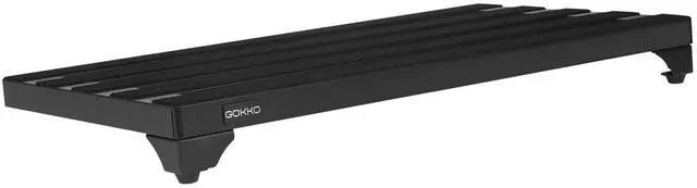 Alt view image 3 of 7 - Guitar Pedal Board 22" x 12.5" Aluminum Alloy Pedalboard with Case