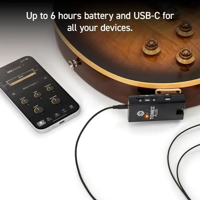 Alt view image 5 of 7 - TONEX Plug with Pouch: Portable AI-Powered Guitar & Bass Headphone Amplifier | 40,000+ AI Tone Models, USB-C Audio Interface, Bluetooth & FX for Secure Travel