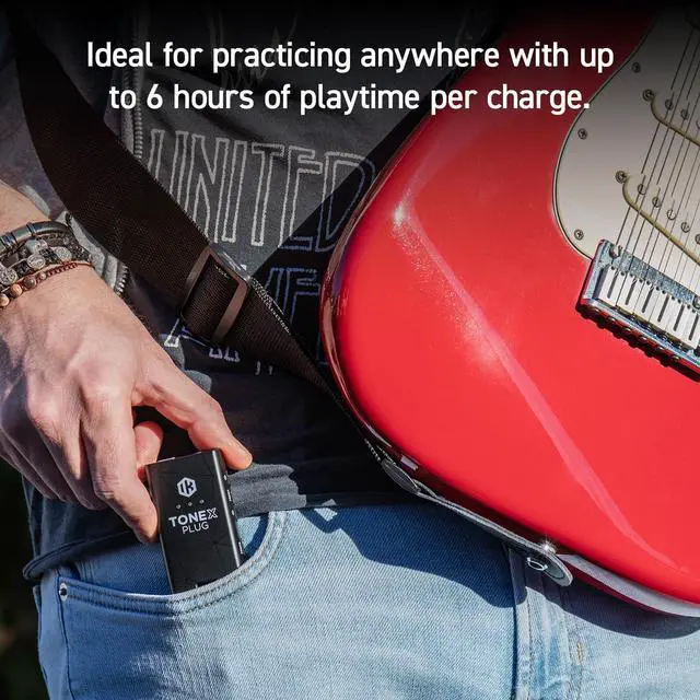 Alt view image 6 of 7 - TONEX Plug with Pouch: Portable AI-Powered Guitar & Bass Headphone Amplifier | 40,000+ AI Tone Models, USB-C Audio Interface, Bluetooth & FX for Secure Travel