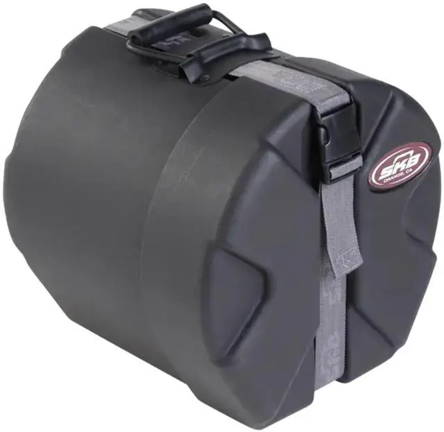 Alt view image 6 of 7 - 4" x 14" Snare Case with Padded Interior, D-Shaped Drum Design, and Molded in Feet for Upright Positioning and Stability, Black