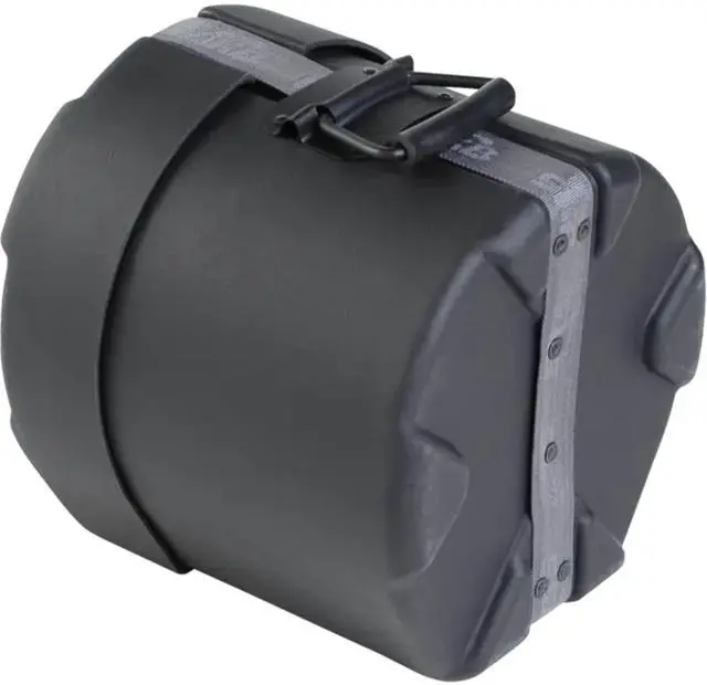 Alt view image 7 of 7 - 4" x 14" Snare Case with Padded Interior, D-Shaped Drum Design, and Molded in Feet for Upright Positioning and Stability, Black