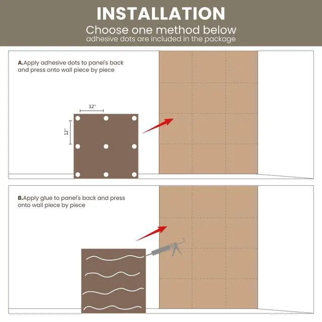 Alt view image 7 of 7 - Acoustic Wall Panels 6-Pack 32"x24", Sound Dampening 4x8ft Panels | 3D Carved Pattern Sound Proof High Density Sound Absorbing Modern Decorative for Studio Office Home, covering up to 31 sq ft