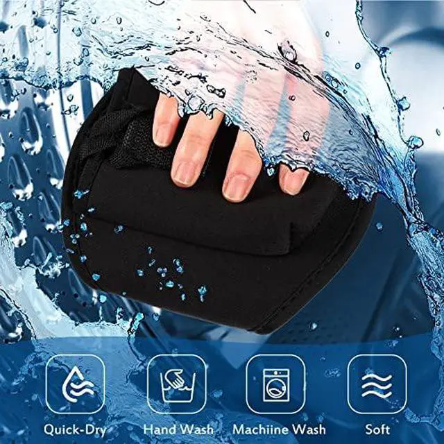 Alt view image 6 of 7 - 20 Pack Mic Belt Wireless for Theatre Neoprene Microphone Holder with Anti Dropping Strap Sweat Absorbent Belt Waistband Bag for Fitness Instructor Vertical Speaker