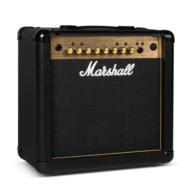 Alt view image 4 of 6 - MG15GFX Combo Guitar Amplifier - Clean, Crunch, Overdrive Channels | Reverb, Delay and Other Digital Effects | 3-Band EQ | 3.5 mm Headphones Out | 15W Output - Black