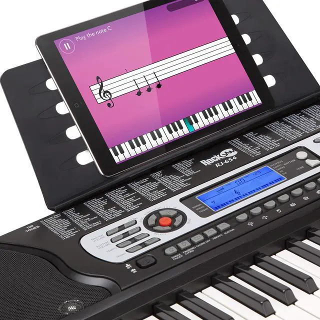Alt view image 5 of 7 - RJ654 54 Key Keyboard Piano for Beginners with Note Stickers