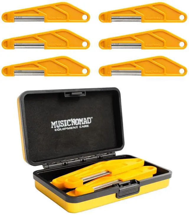 Main image of 6 pc. Electric Guitar Diamond Coated Nut File Set - Light Strings (.010, 013, 017, 028, 036, 046) (MN668)