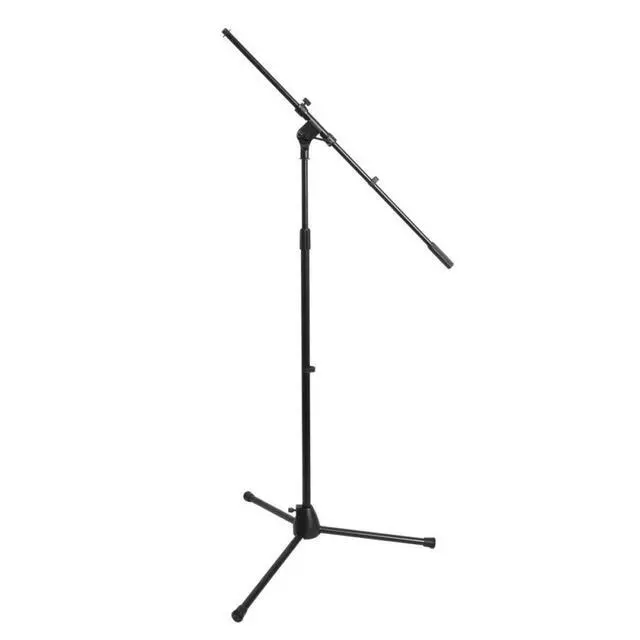 Alt view image 2 of 7 - On-Stage MSP7706 Euro Boom 6 Mic Stands w/Travel Bag (For Vocal and Instrument Microphones, Height-Adjustable, Rugged, Lightweight, Steel, Standard Threading, Folding Tripod, Durable, Black)