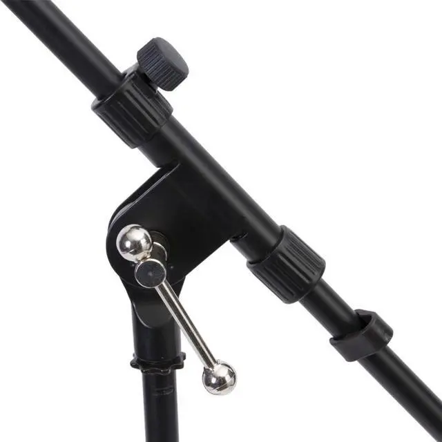 Alt view image 4 of 7 - On-Stage MSP7706 Euro Boom 6 Mic Stands w/Travel Bag (For Vocal and Instrument Microphones, Height-Adjustable, Rugged, Lightweight, Steel, Standard Threading, Folding Tripod, Durable, Black)
