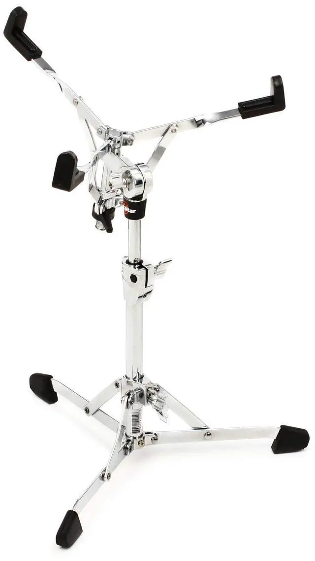 Main image of 8000 Series Flat Base Snare Drum Stand, with Single Lock Basket Tilter and Key Lock Stability, Fits 10" to 15" Metal Hoop & 14" Wood Hoop Snares with ABS Height Adjust Inserts (8706)