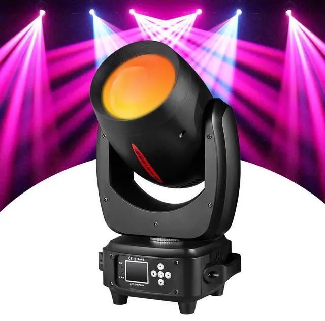 Main image of DJ Light Moving Head 180W LED Spot Beam Zoom Lighting 14 Gobos 12 Colors Rotating prisms RDM DMX Stage Lights for Disco Club Party Dance Wedding Bar KTV Live Show
