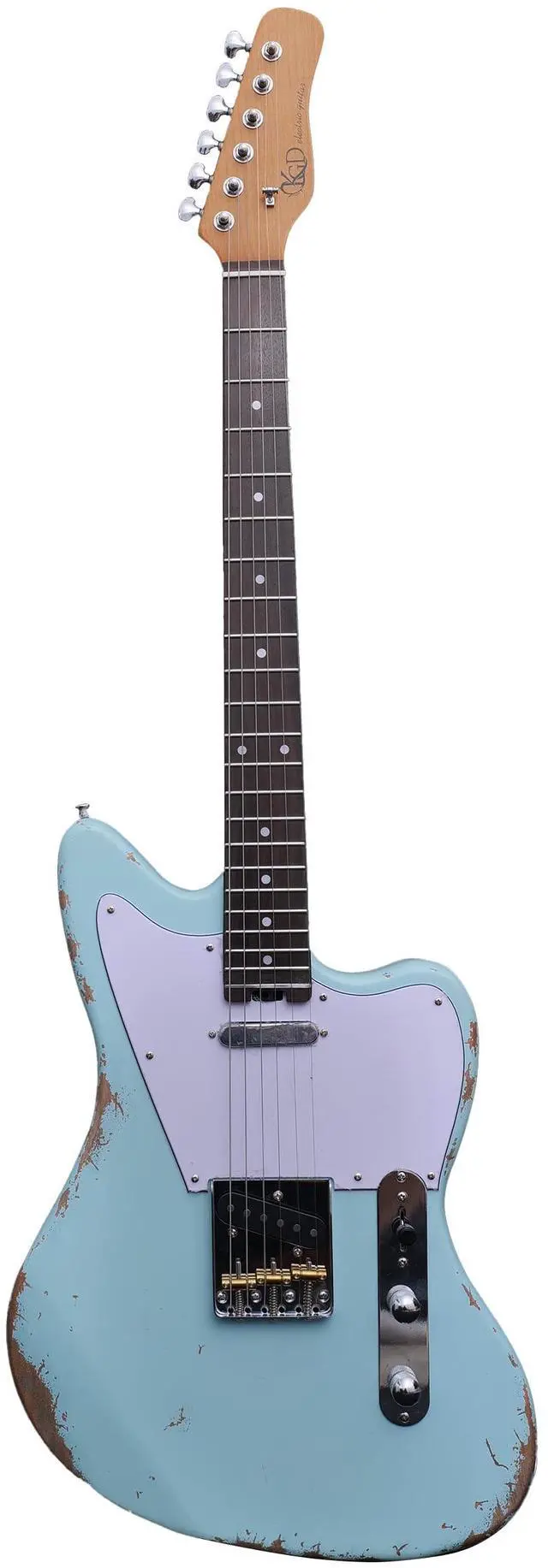 Main image of Relic Telemaster Electric Guitar,Roasted Maple Neck and Rosewood Fingerboard,Bone Nut,6-String Relic Guitar,Professional/Full Size/Electric Guitars for Adults (Seafoam)