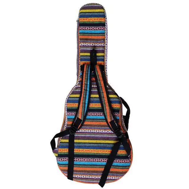 Alt view image 6 of 7 - Original Design 0.9" (23mm) Thick Padded Country Style Guitar Case, Guitar Bag, Guitar Soft Case. (FIT FOR 40~41 inch, Full Size GUITAR, PLEASE MEASURE YOUR GUITAR BEFORE PURCHASE!)